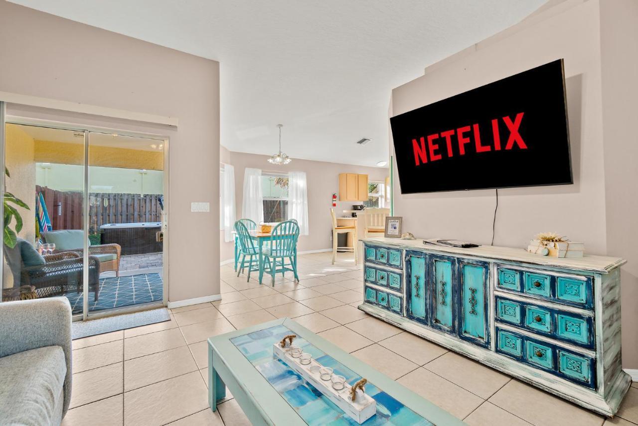 Sunset Serenity - 3Br Beach Townhome With Outdoor Patio - New Hot Tub, Steps To Ocean Fun! Melbourne Luaran gambar